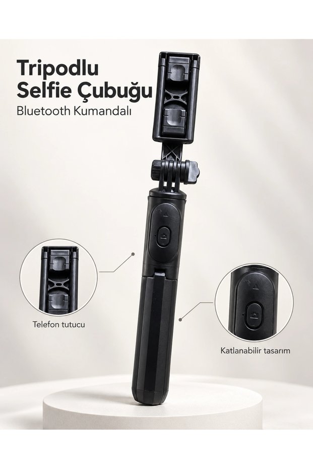 Wireless Remote Control Phone Selfie Stick for Photo and Video Shoots
