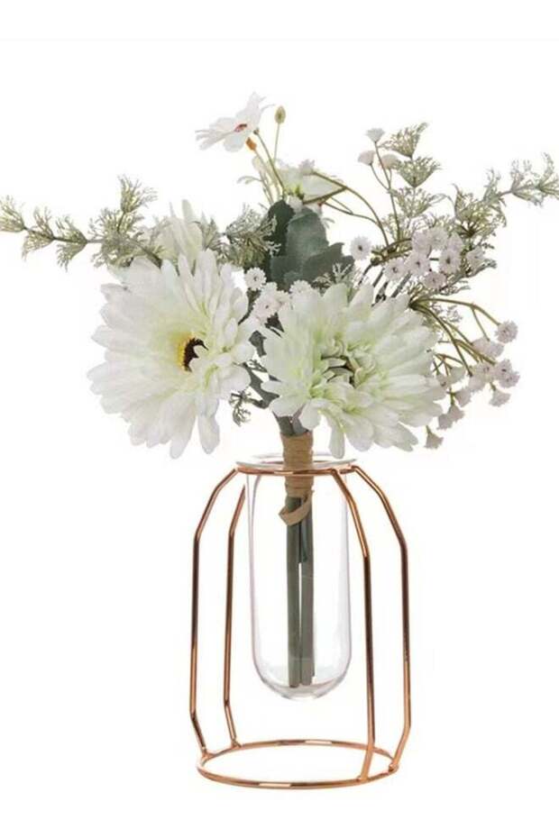1-Bouquet Artificial Flower Bouquet/Bouquet of Wedding Flowers/Home Party Decoration Flowers White/