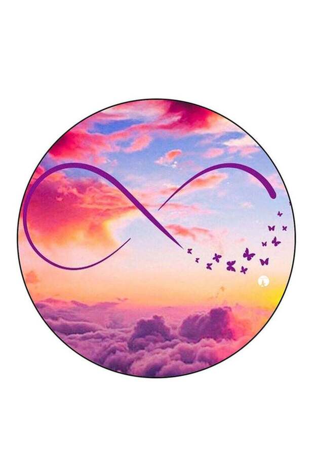 Sky Printed Fridge Magnet Round Multicolour