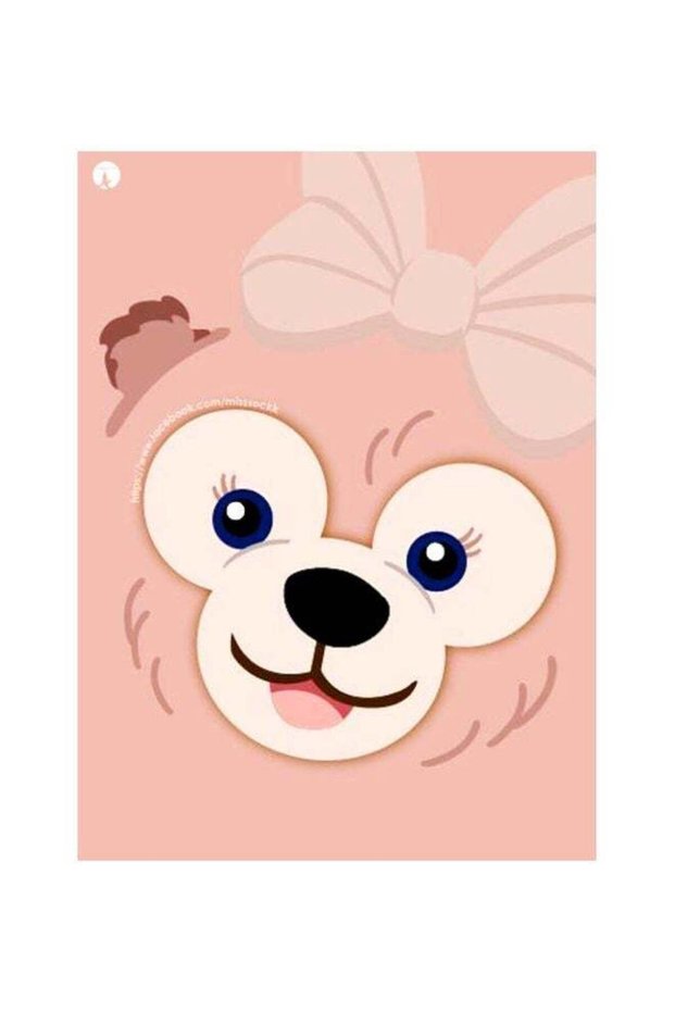 Cartoon Themed Metallic Plate Brown/Black/Blue 20x15cm