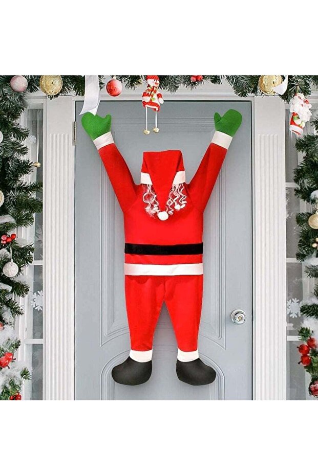 3.5/5.5 FT Hanging Santa Claus Christmas Decorations, Large Christmas Hanging Santa Decoration for