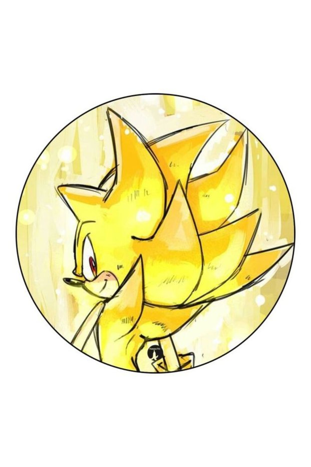 Sonic Printed Fridge Magnet Yellow/White