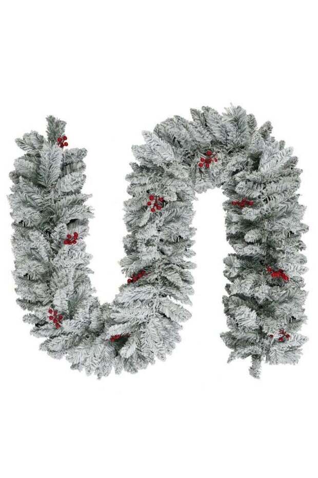 270cm Artificial Spruce Christmas Garland, Green Xmas Decoration for Outdoor & Indoor Use, Wedding