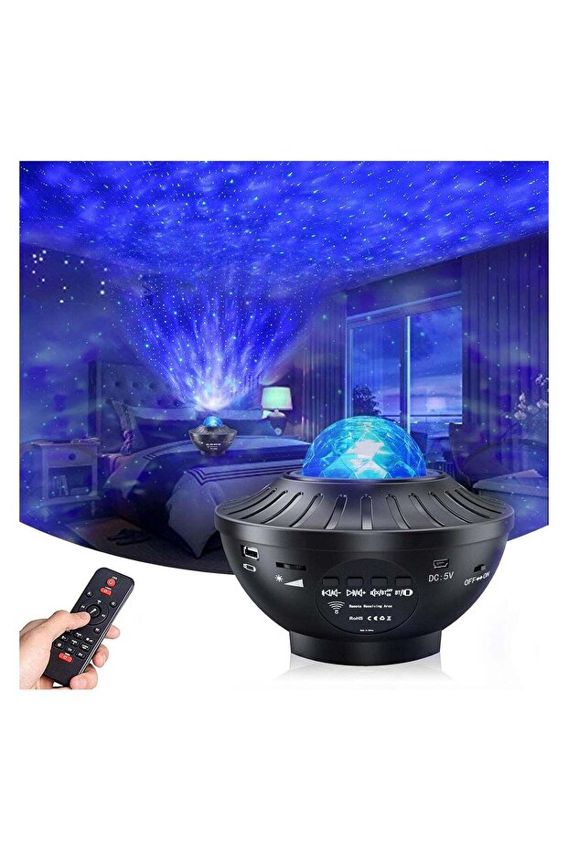 Star Projector, Starry Galaxy Night Light Projector For Bedroom, Ocean Wave Star Night Light Projec