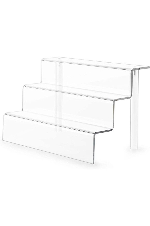 ARS® Clear Acrylic Riser Stand Shelf for Funky Figure Display - 3 Tier Organizer