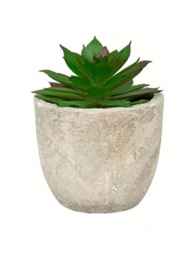 1 Pcs Artificial Green Plant With Pot - B