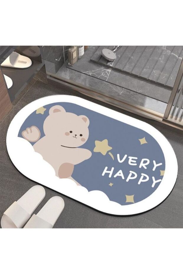 Soft and Comfortable Absorbent Doormat, Super Absorbent, Non-Slip, Super Soft Absorbent Bath Mat fo