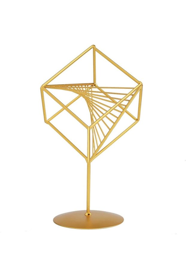 Metal Ornament Garden Home Decoration Accessories For Living Room Modern Decor Golden (Gold)