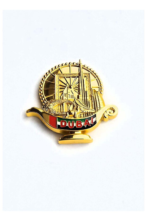 Metal Fridge Magnet Large Size | UAE Souvenir Dubai Iconic LandmarksPremium metal fridge magnet