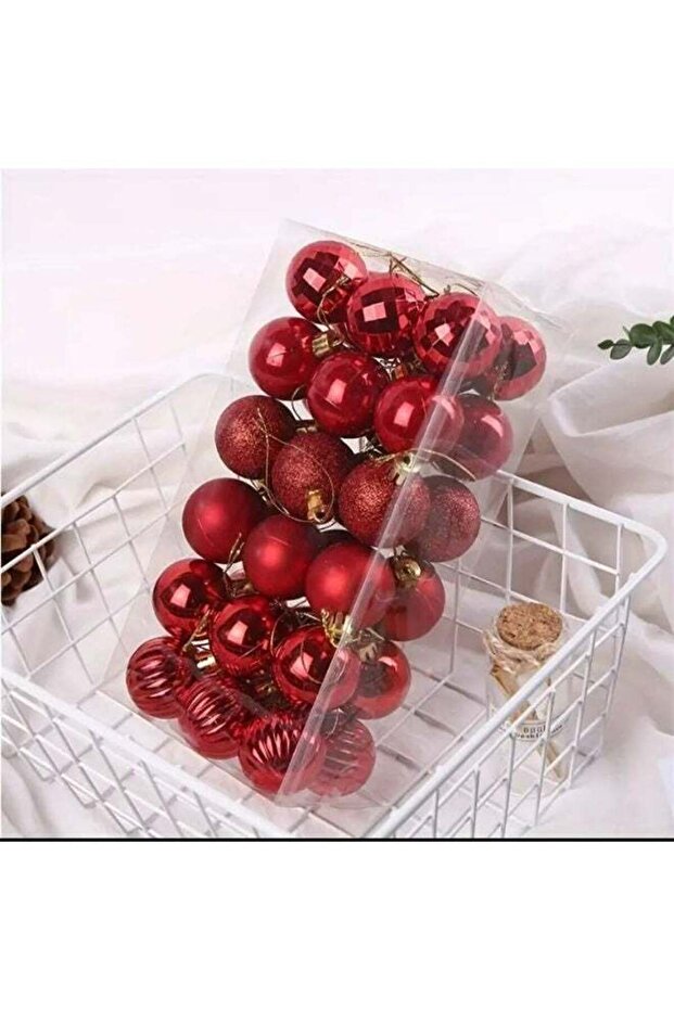 Christmas Balls Ornaments 34 Pcs Christmas Tree Decorations Hanging 4CM Ball for Xmas Tree Holiday