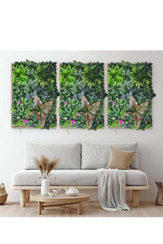 FFD Artificial Plant Wall Hedge Grass Mat 40x60cm – Synthetic Faux Grass Panels for Indoor & Outdoo