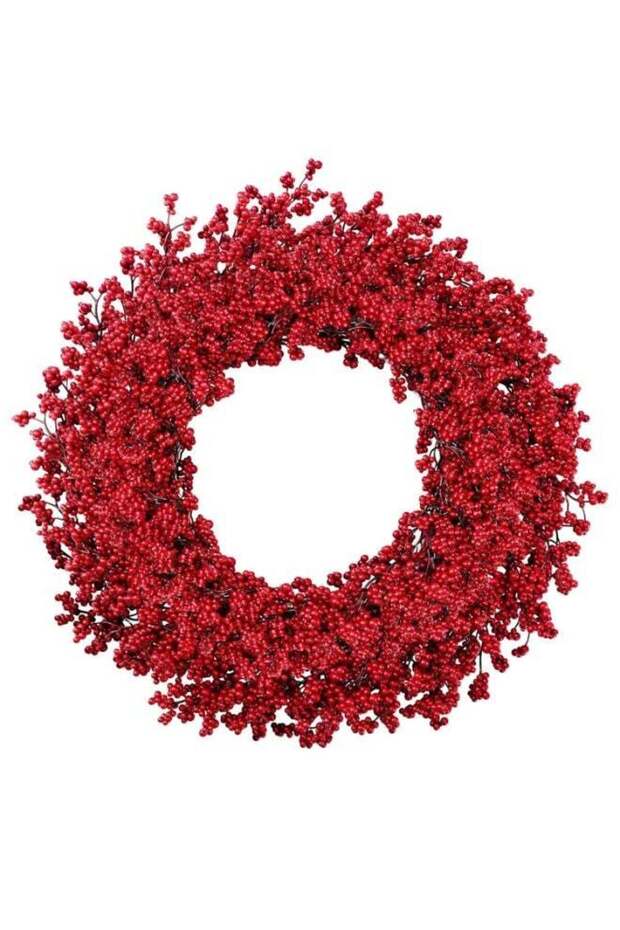 Christmas Wreath, Pine with Red Berries – 40 cm