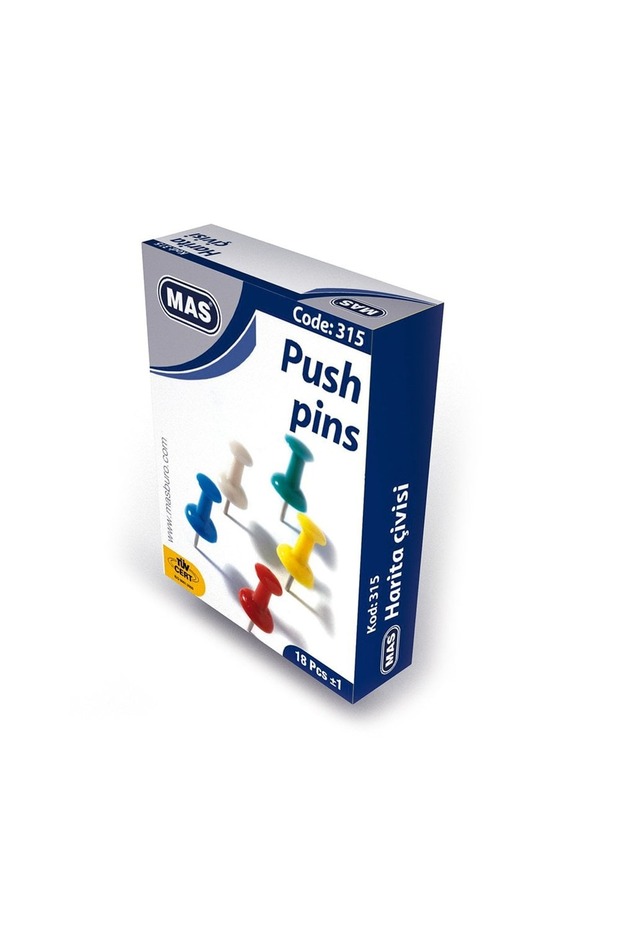 Desk colorful map nail cylindrical