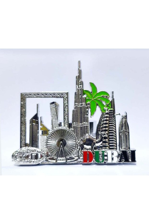 Dubai Souvenir Metal Refrigerator Magnet | Dubai Iconic Landmarks, Cute Camel & Palm Tree | Best Gi