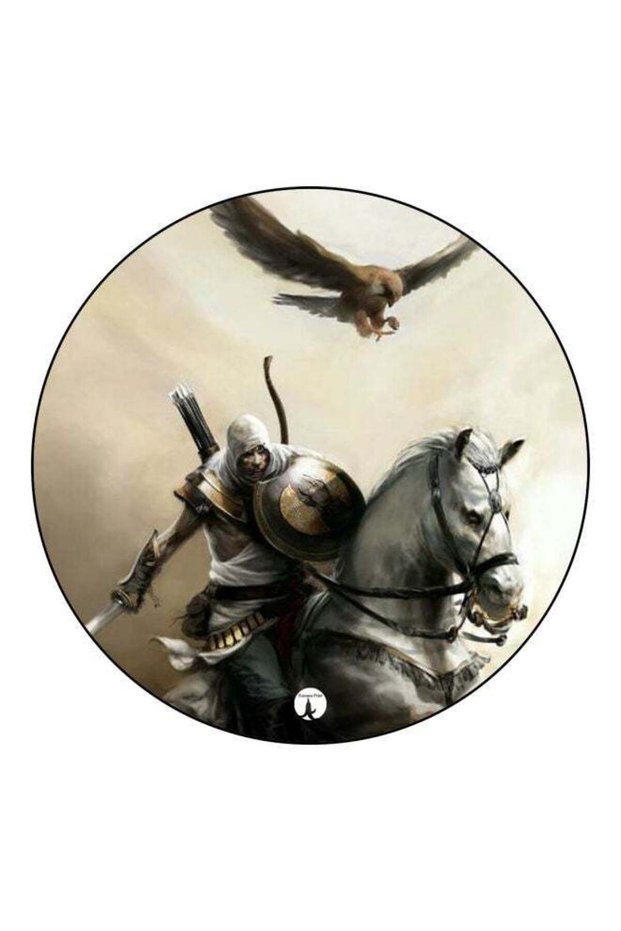 Cartoon Printed Fridge Magnet Beige/Black/Grey 5.5cm