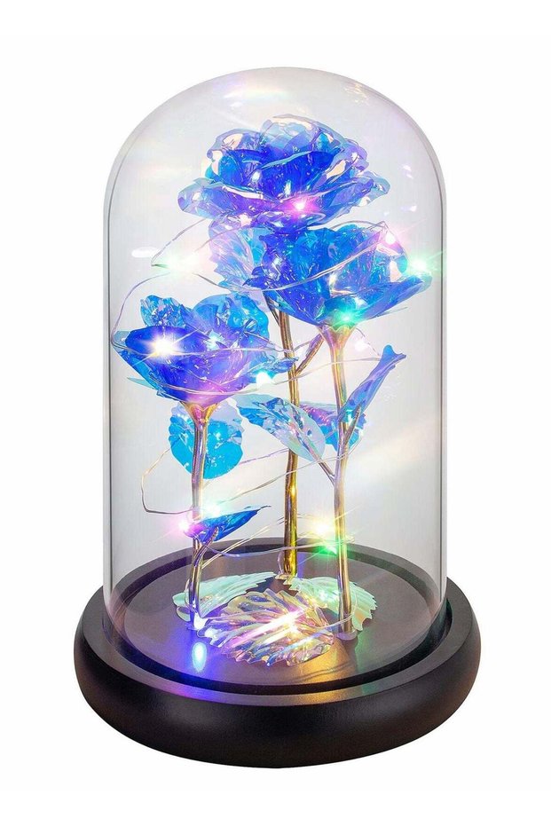 Colorful Blue Artificial Roses for Women - Perfect Birthday, Valentine's & Anniversary Gifts for Mo