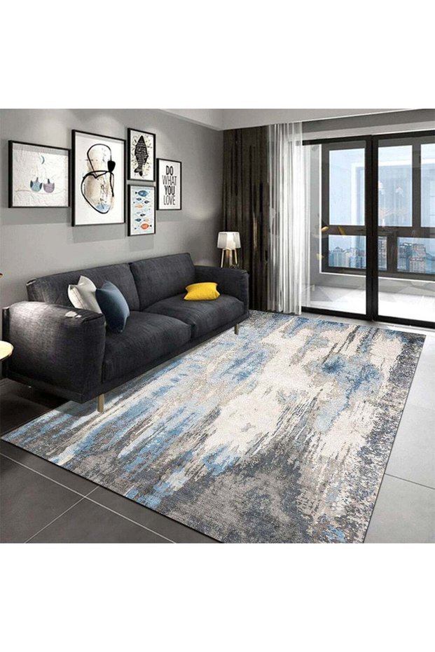 Simple Modern Style Print Non-Slip Living Room Bedroom Floor Mat multicolour 60*90(W*L)cmcm