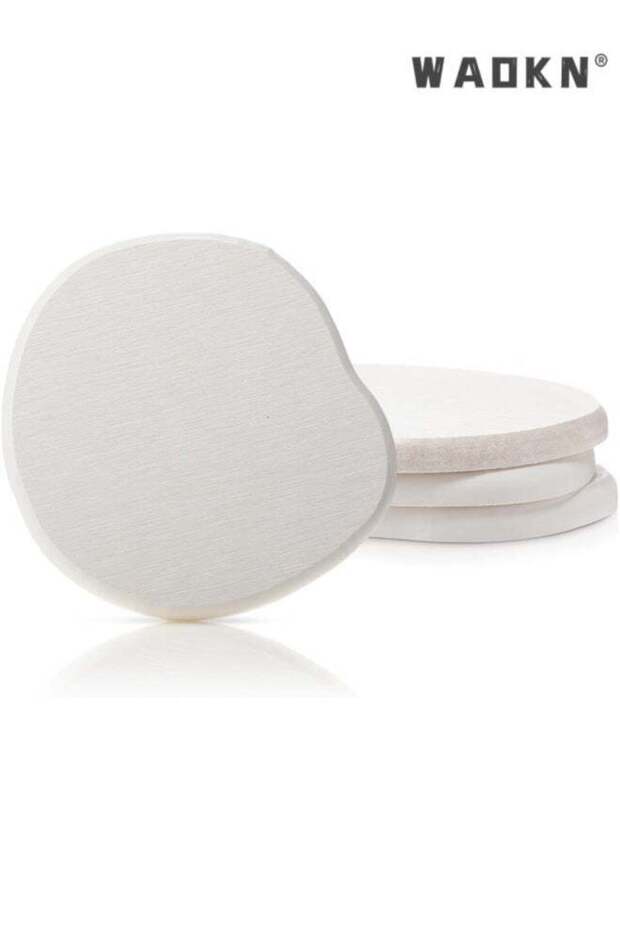 Diatomaceous Earth Coasters Set of 4 , Cool Absorbent Quick-Dry Drink Coasters for Desks , Cute Mod