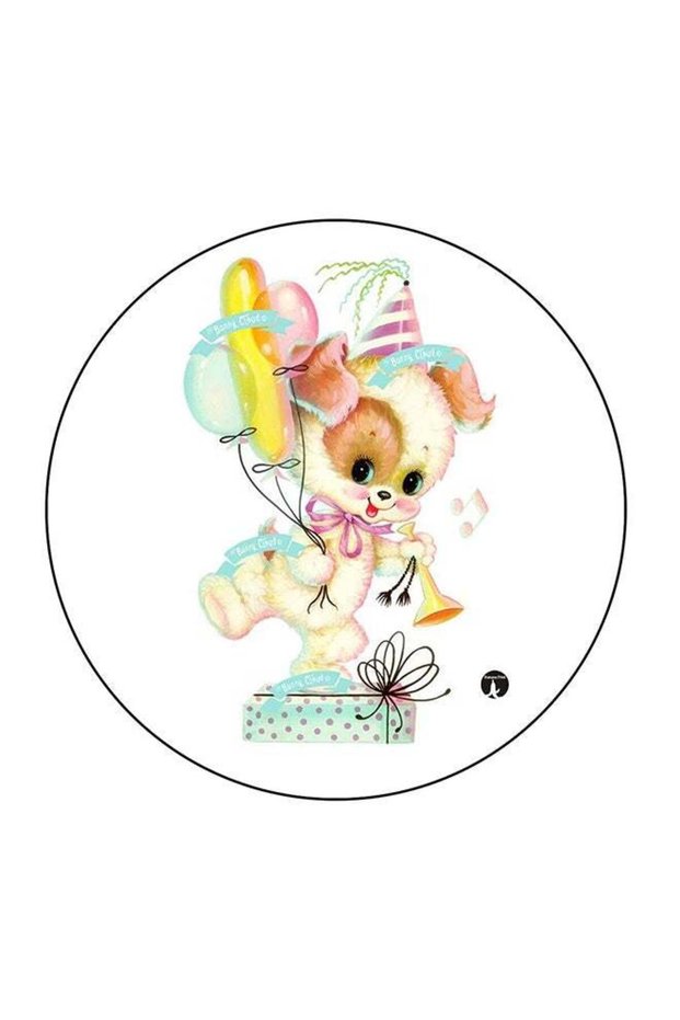 Cute Animal Printed Fridge Magnet Multicolour 5.5 x 5.5cm