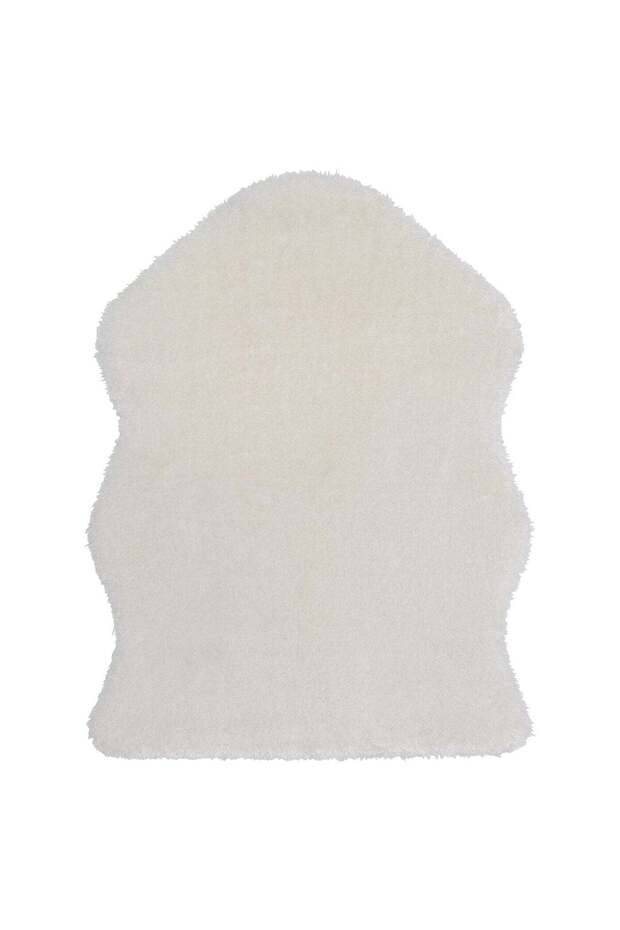 Faux Sheepskin Rug, White, 55x85 cm
