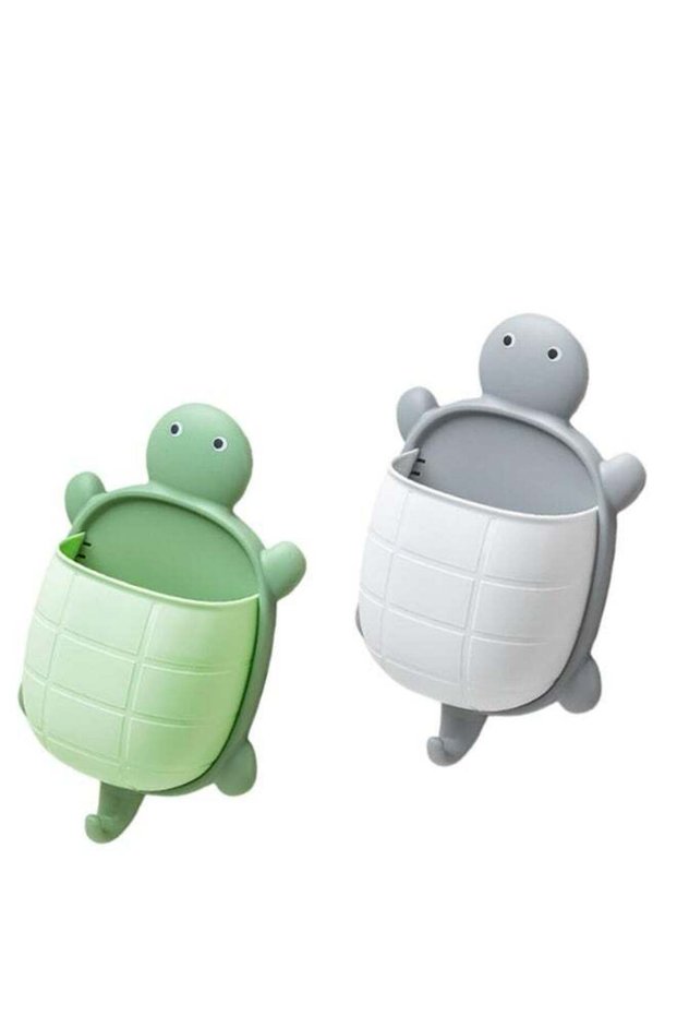 2pcs Unique Turtles Display Stand Wall Mounted Toothpaste Holder Colorful Turtles Organizers For Ph