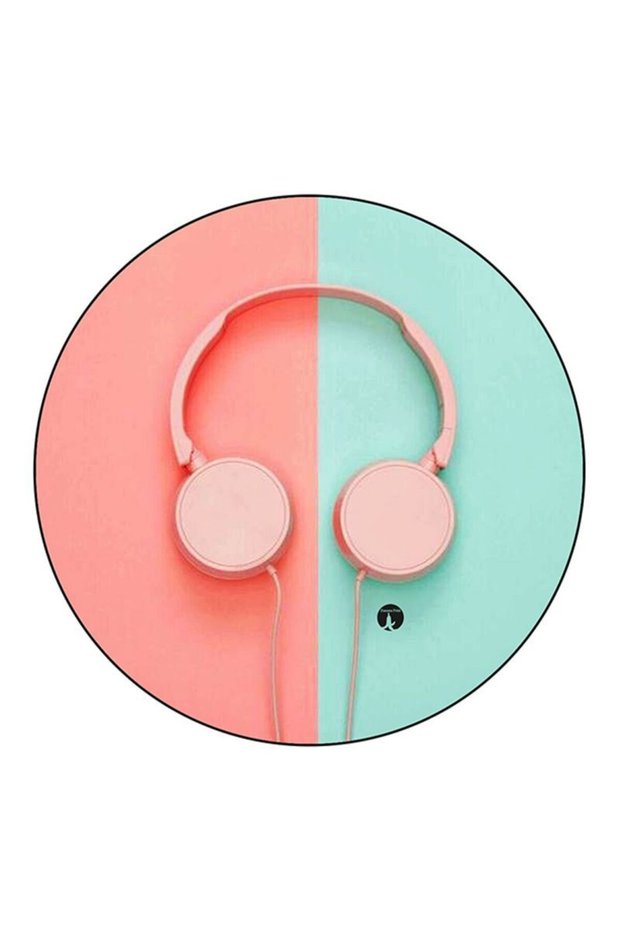 Headphones Printed Fridge Magnet Multicolour