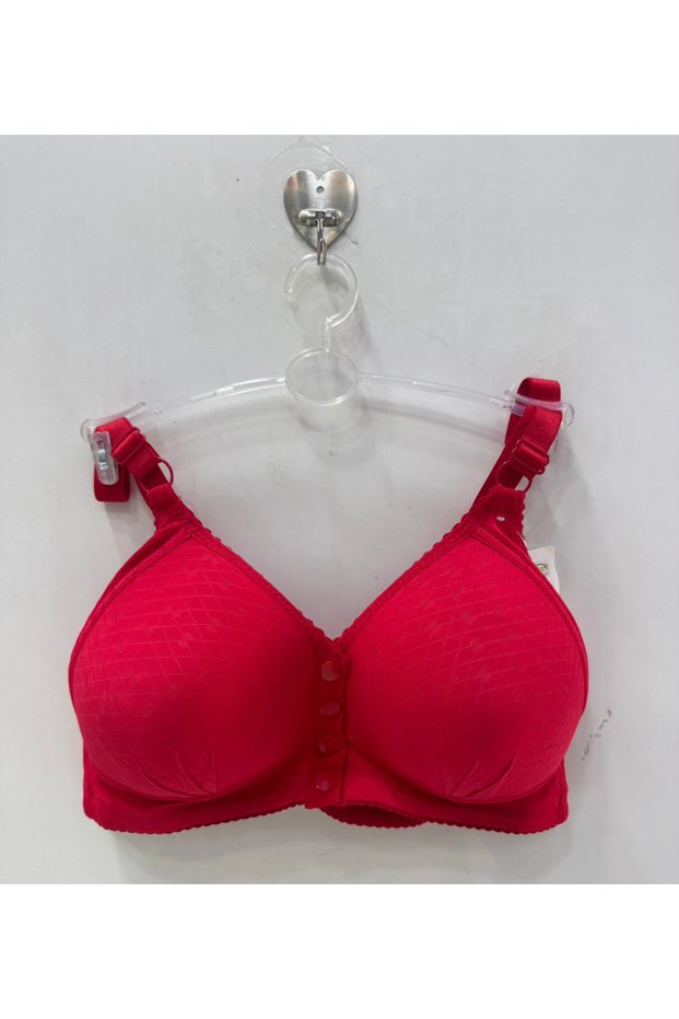 Women's C Cup Front Button Gathering Bra