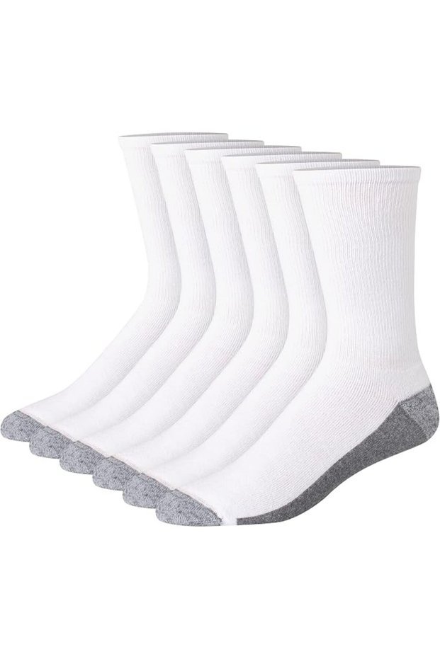 Men's Max Cushioned Crew Socks, Moisture-Wicking with Odor Control, Multi-Pack