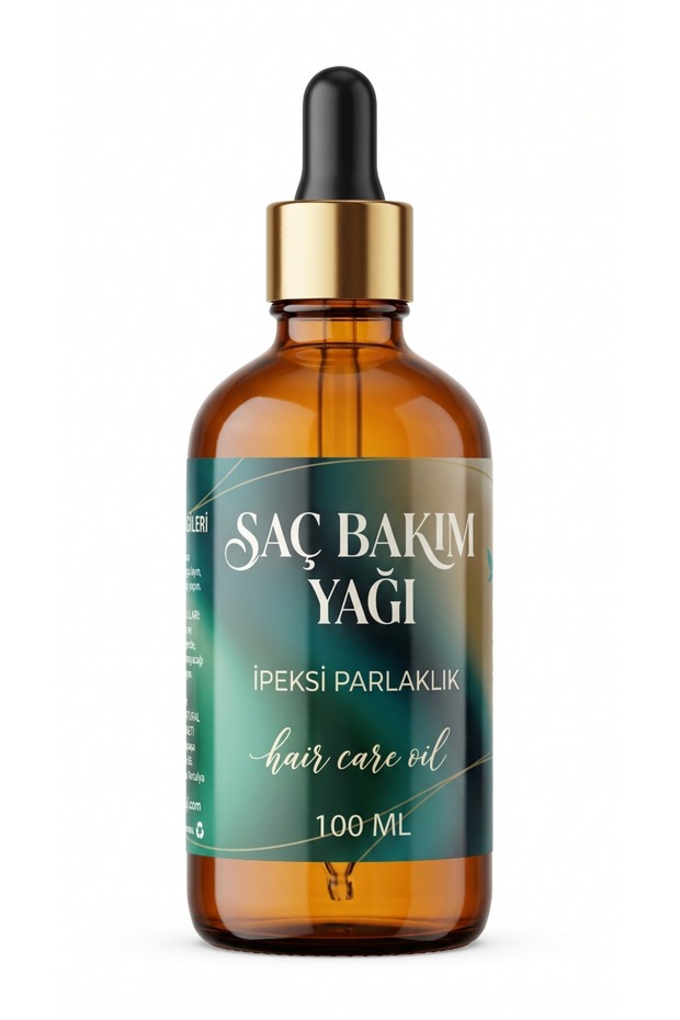 Hair Care Oil Large Size 100 ml / Natural for Silky Shine & Softness for Dry, Dull & Damaged Hair - Argan, Jojoba, Sweet Almond Elixir