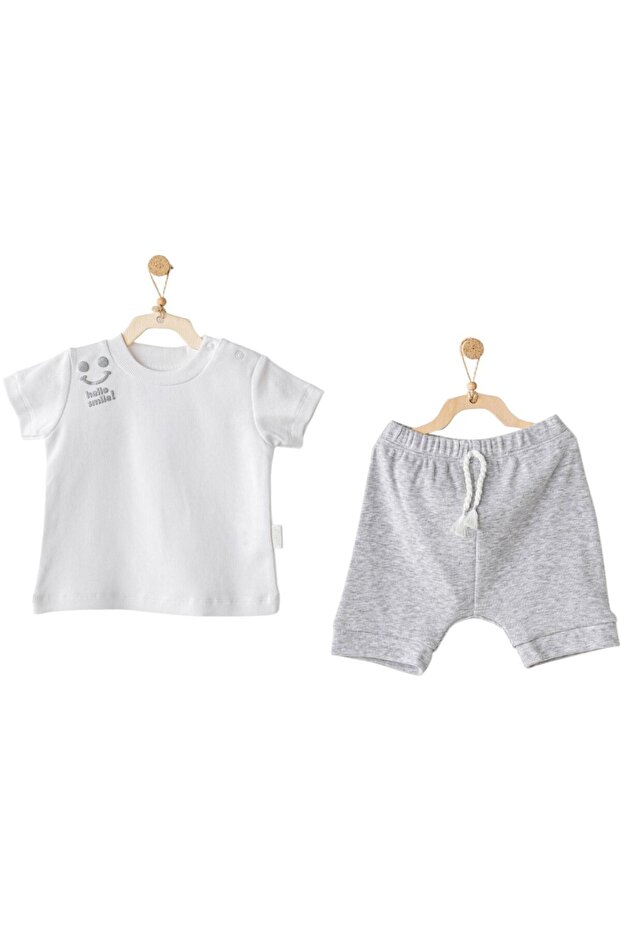Ac25894 2-Piece Basic Baby Set Gray Melange