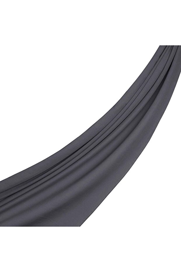 Cotton Plain Shawl 06929-Smoked