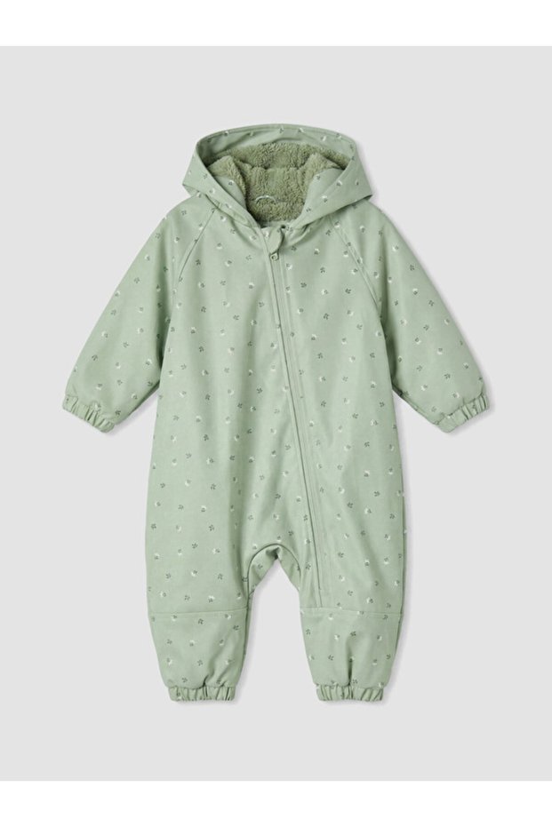 Rmz Gi̇yi̇m Farkiyla Water Repellent Baby Girl Astronaut Coat