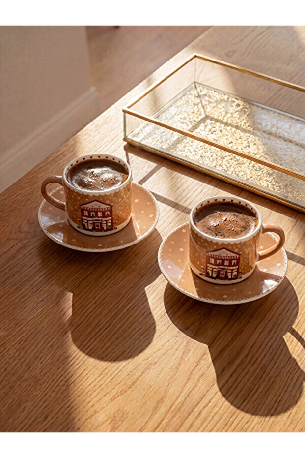 Quality Pieces from Çelebi Store Christmas Themed Printed Coffee Cup Set