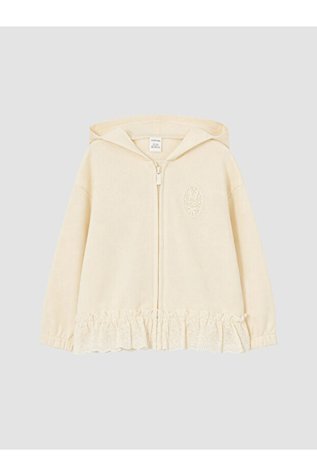 I Hooded Embroidered Girls' Sweatshirt from Freezen Store