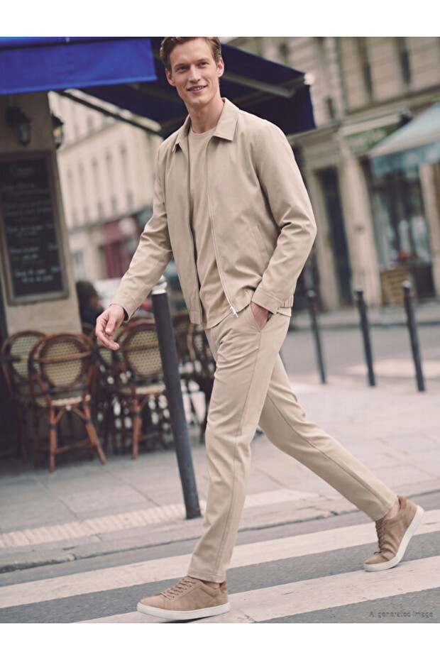 Quality Parts from Çelebi Store Standard Fit Soft Touch Men's Jacket