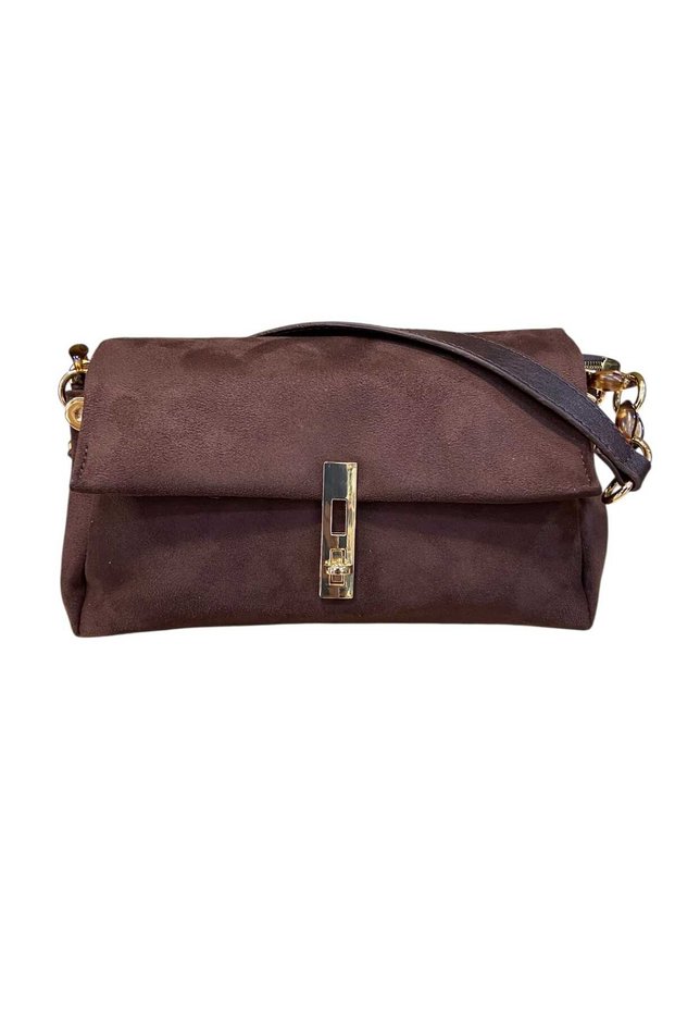 Amazing Suede Bag Stylish and Elegant Brown