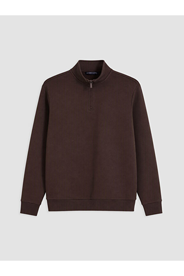 Rmz Gi̇yi̇m Farkiyla Dik Roba Collar Men's Thick Sweatshirt