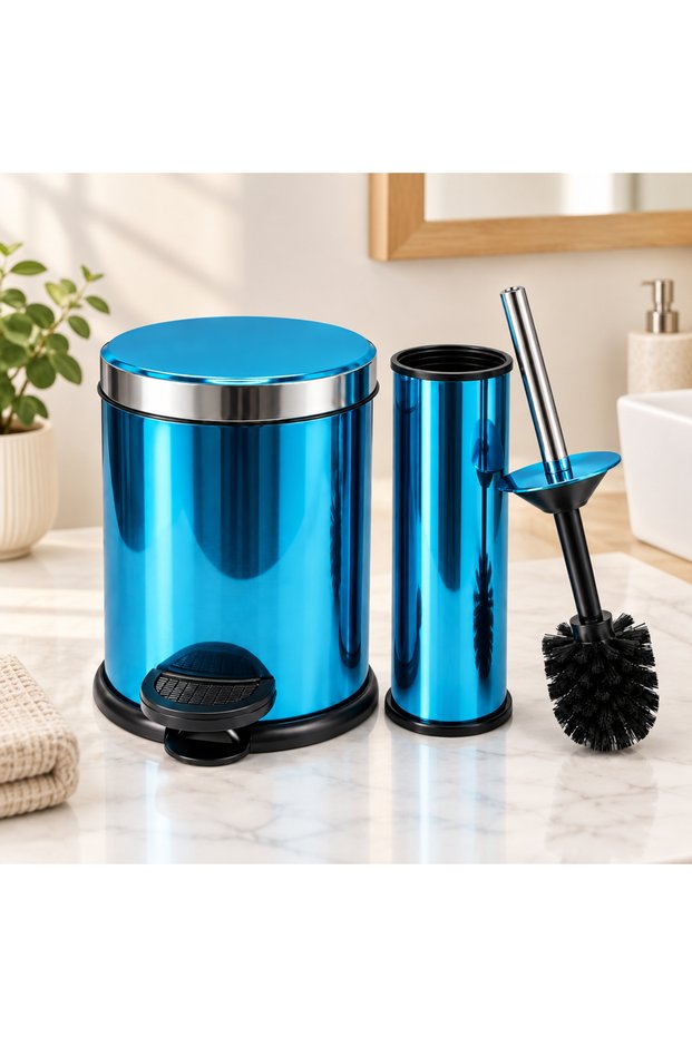 2 Piece Micro Metal Bathroom Set