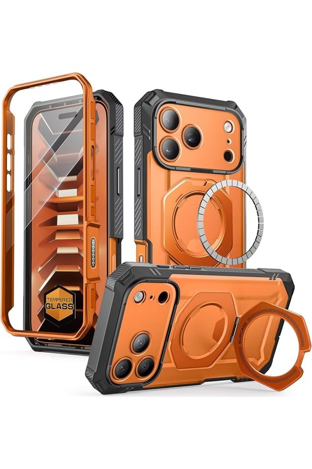 for iPhone 18 Pro Case/iPhone 17 Pro Case, Glass Protector, Black