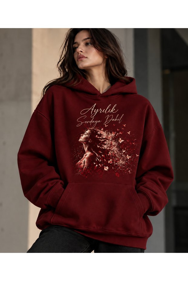 Unisex Men/Women Ayrlksvd Colorful Custom Printed Cotton Oversized Hooded Sweatshirt