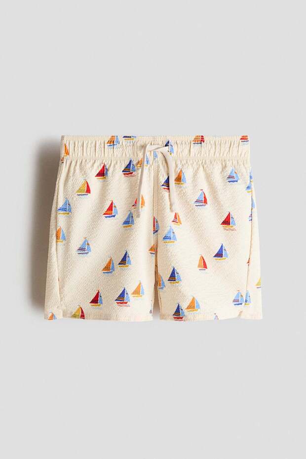 Patterned swim shorts