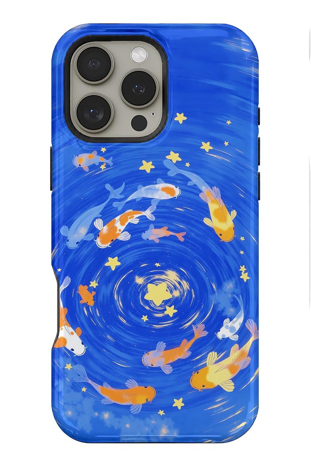 متوافق مع iPhone 13 PRO - غطاء Blue Galaxy Star، غطاء مزدوج الطبقات، غطاء حماية ذو سطح لامع