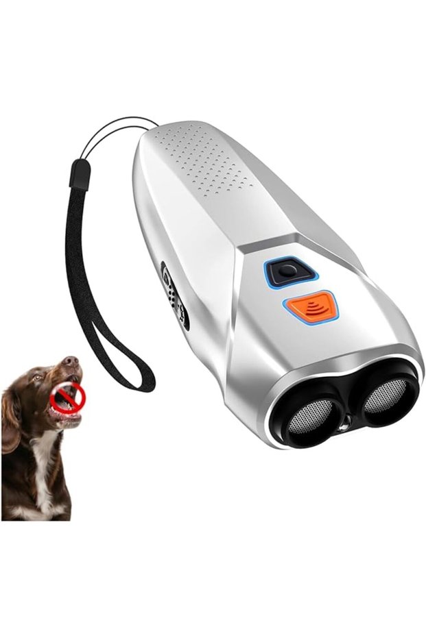 Dog Bark Control Device with Dual Sensors and Anti-Barking Function, Featuring Training/Deterrence M