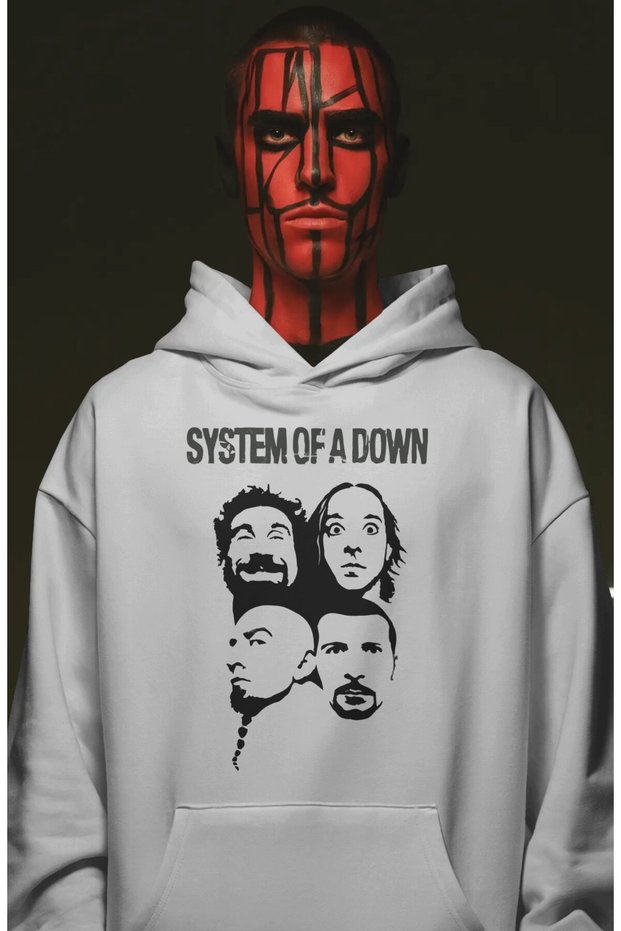 System of a down Rock Metal Music Band Pre-Printed Unisex Oversize Premium Hoodie