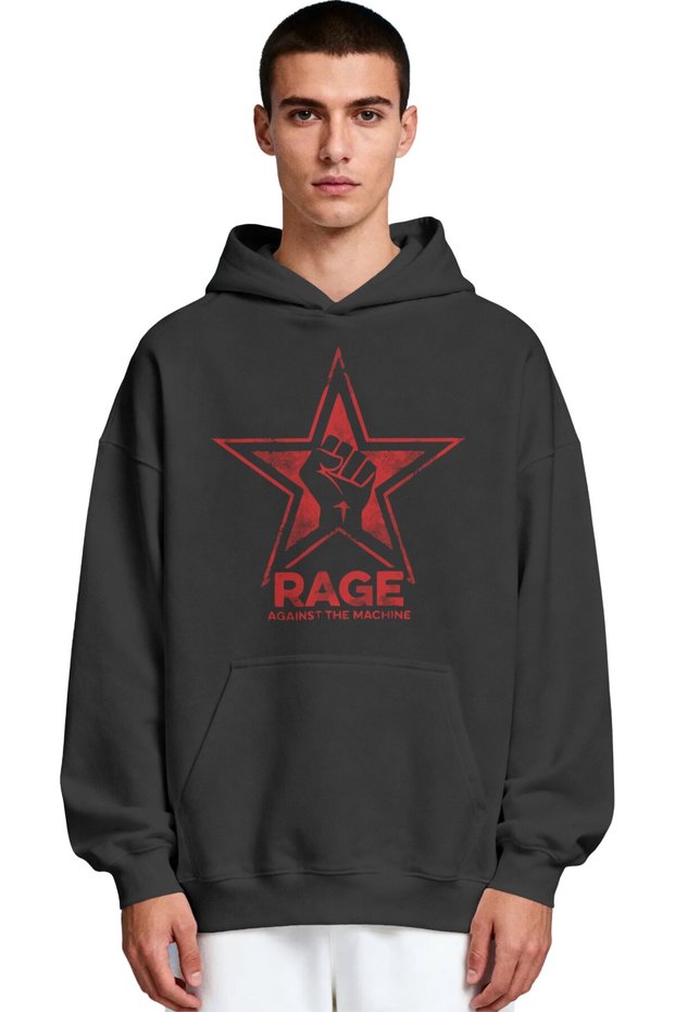 Rage Against the Machine Rock Metal Music Band Pre-Printed Unisex Oversize Premium Hoodie