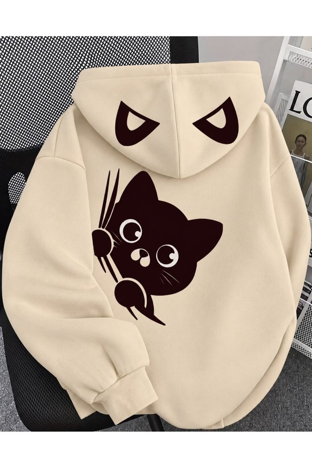 Women's Oversize 3 Thread Hooded Sweatshirt Premium Quality Thick Fabric Hoodie G57