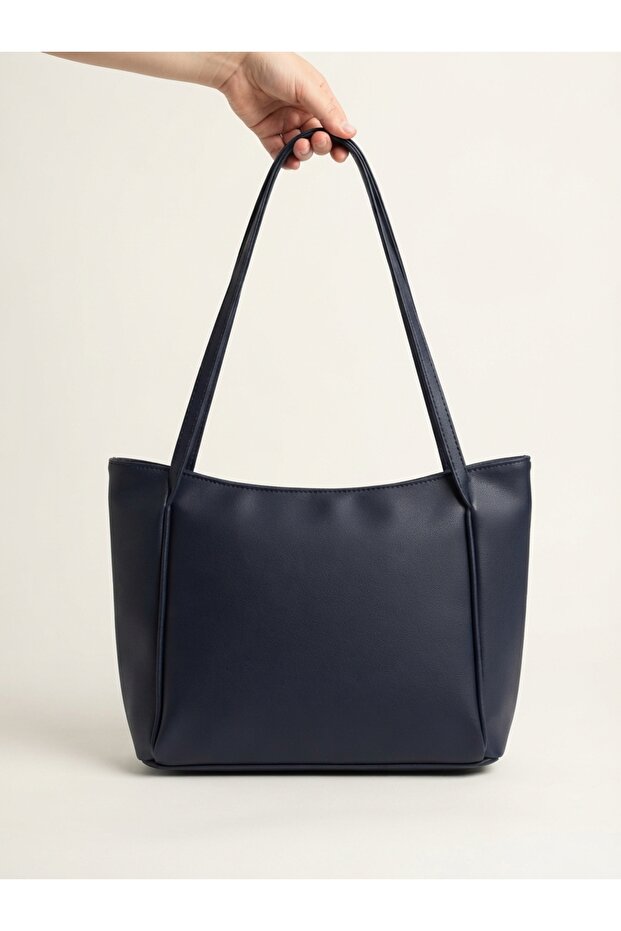 Zippered Lined Women's Shoulder and Shoulder Bag 27X35 cm