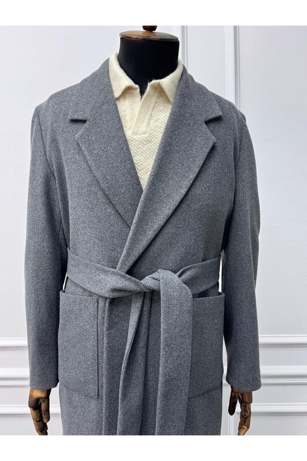 High Quality Oversize Cut Coat with Belt Detail