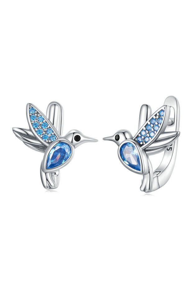 Cercei argint pasari colibri