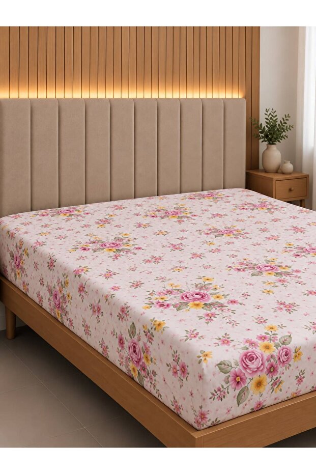 King Size Elastic Sheet 180 X 200 (Without Pillow)
